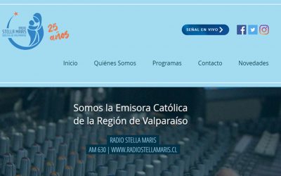 Sitio web de radio Stella Maris de Valparaíso